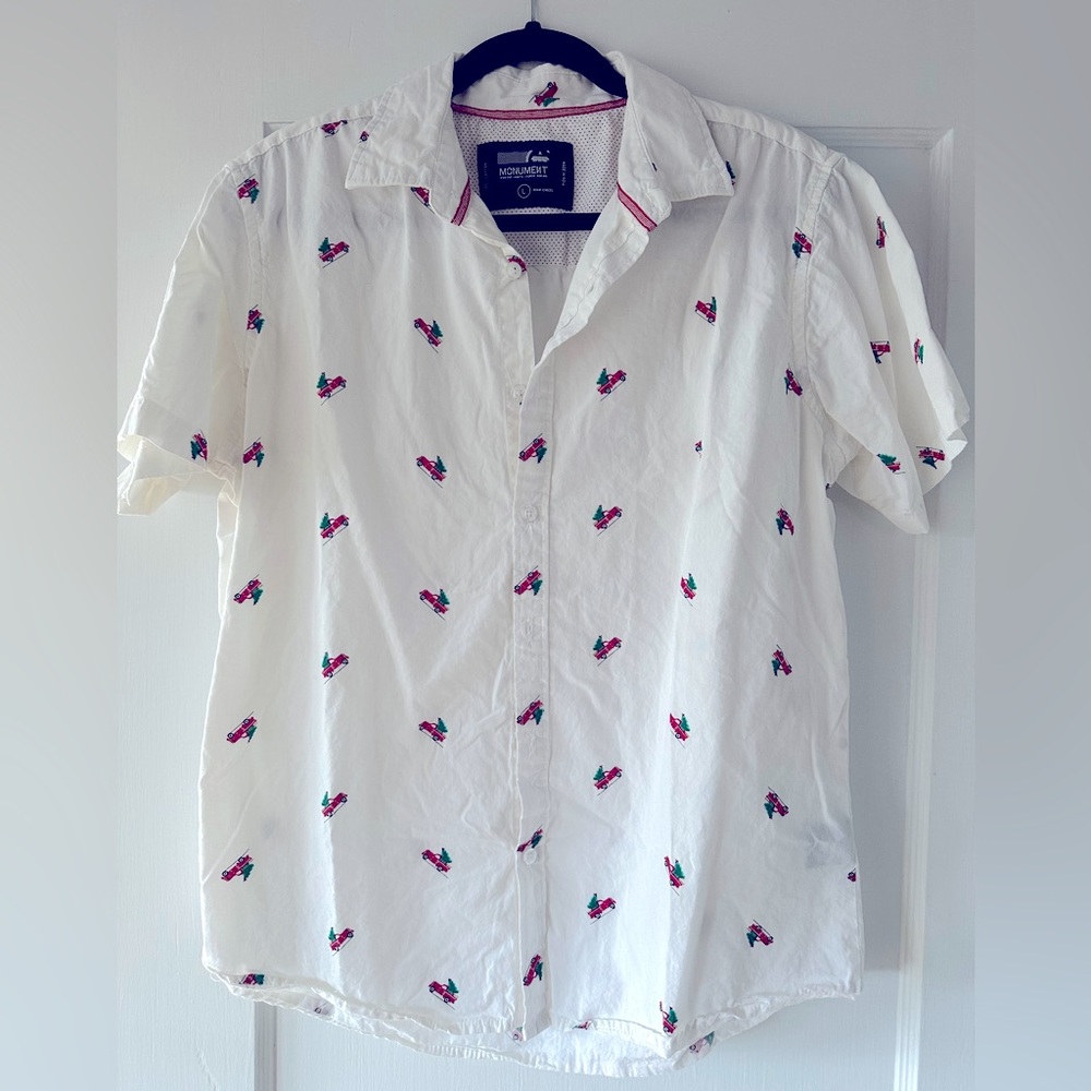 Men’s Holiday button down sz:L